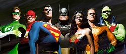 Original Seven (Box Canvas Deluxe) by DC - Box Canvas Deluxe sized 60x26 inches. Available from Whitewall Galleries